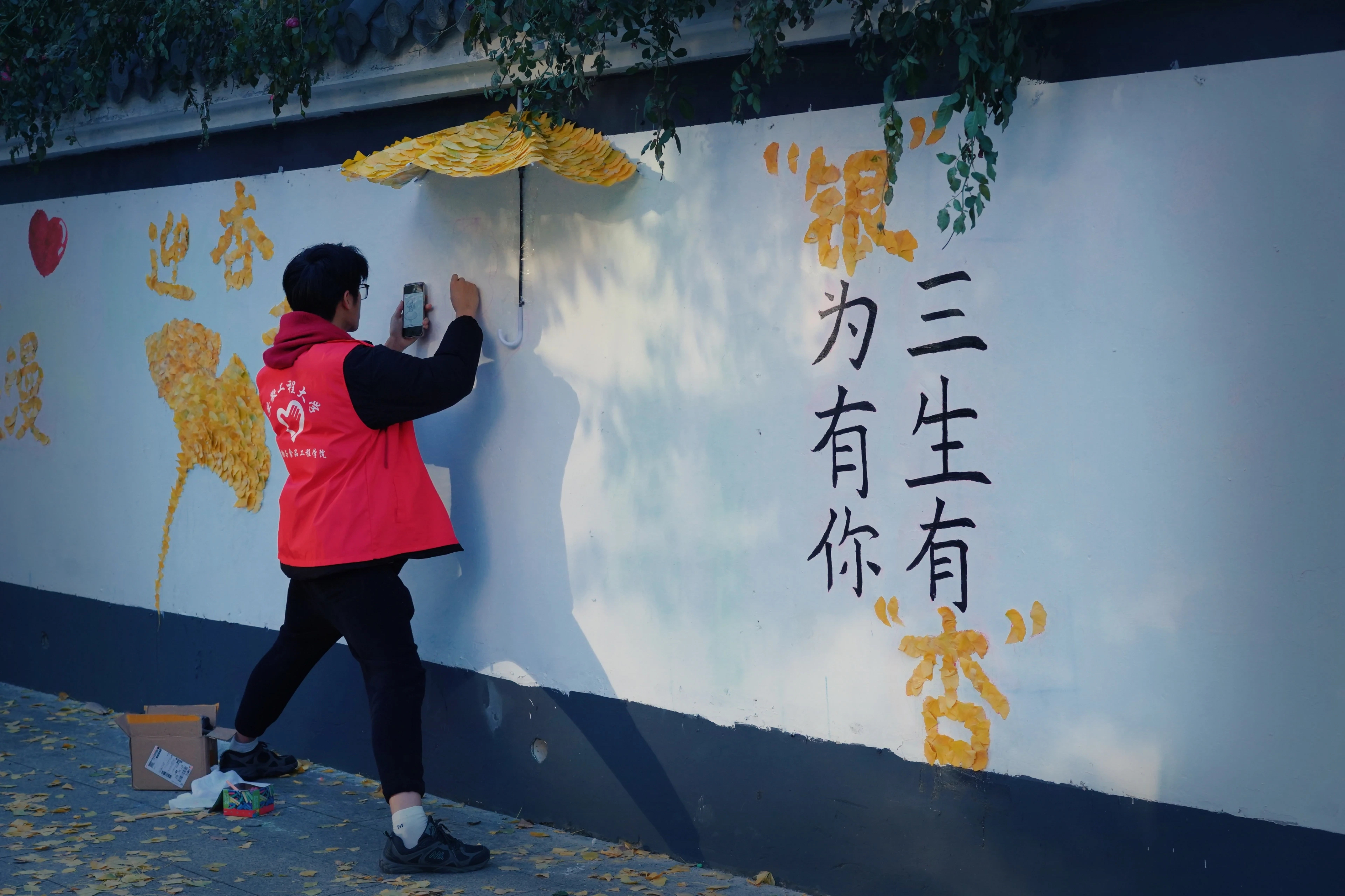 【中国青年报】留住银杏之美，大学生编织可触摸的城市记...